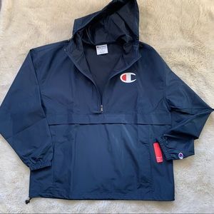 Champion Jacket Windbreaker Rain Wind Resistant Hoodie